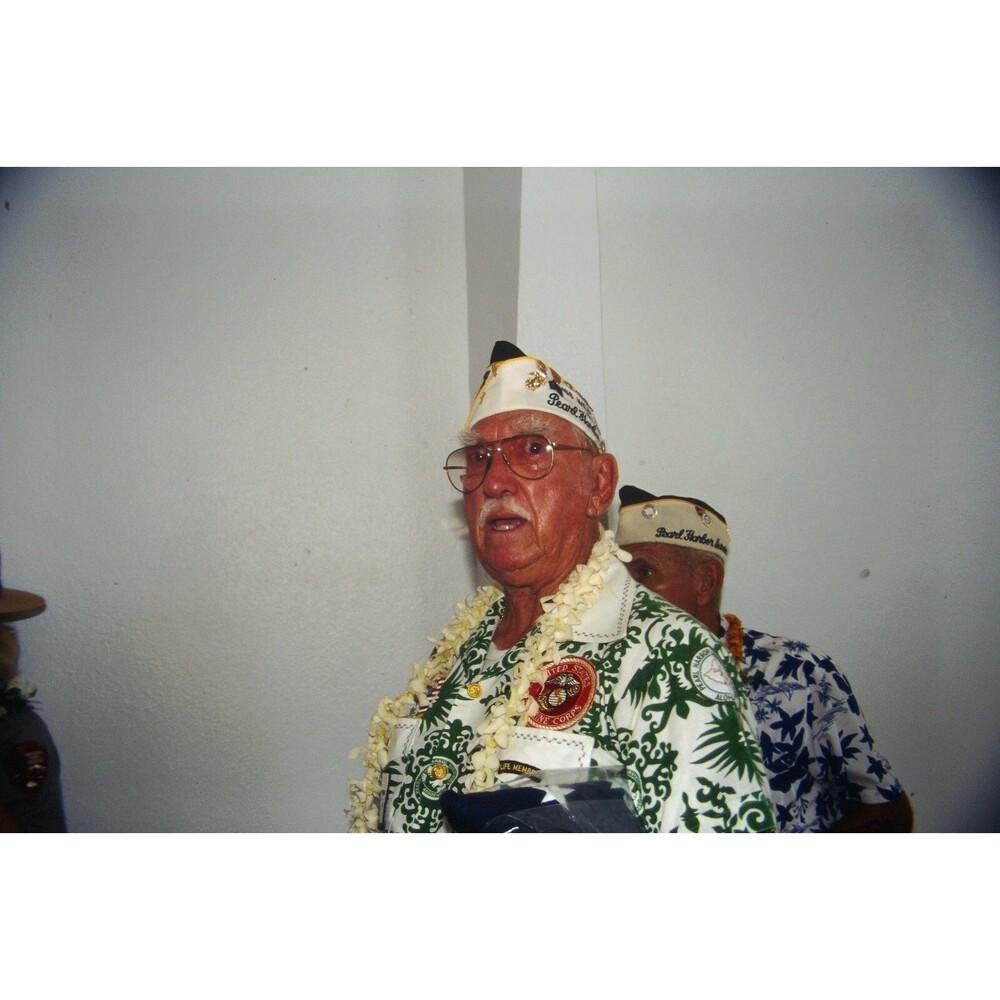Original 1996 35mm Slide, "Veterans of WWII At PH Memorial #3" , Oahu, Hawaii